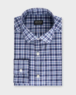 Blue Check Premium Cotton Shirt