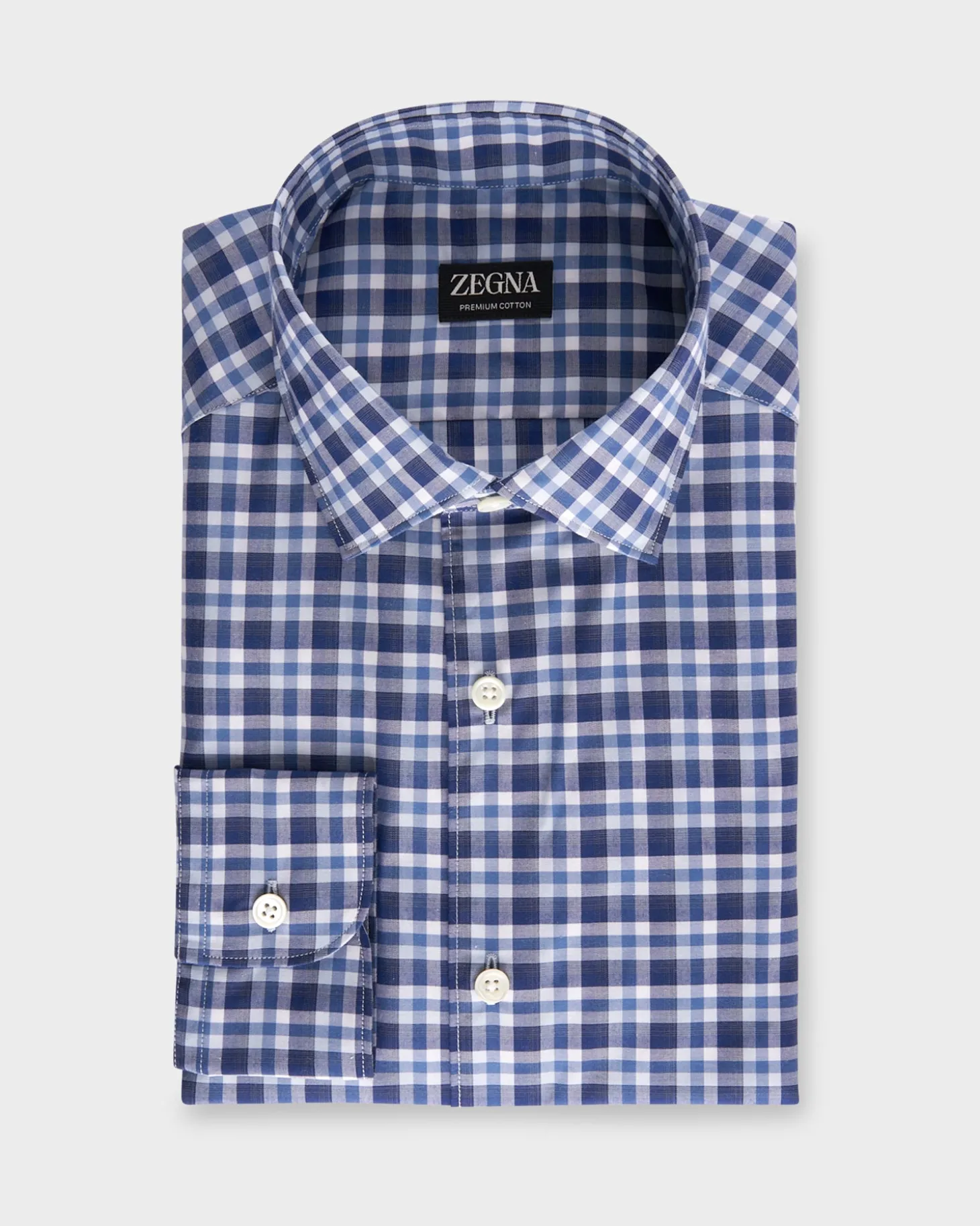Blue Check Premium Cotton Shirt