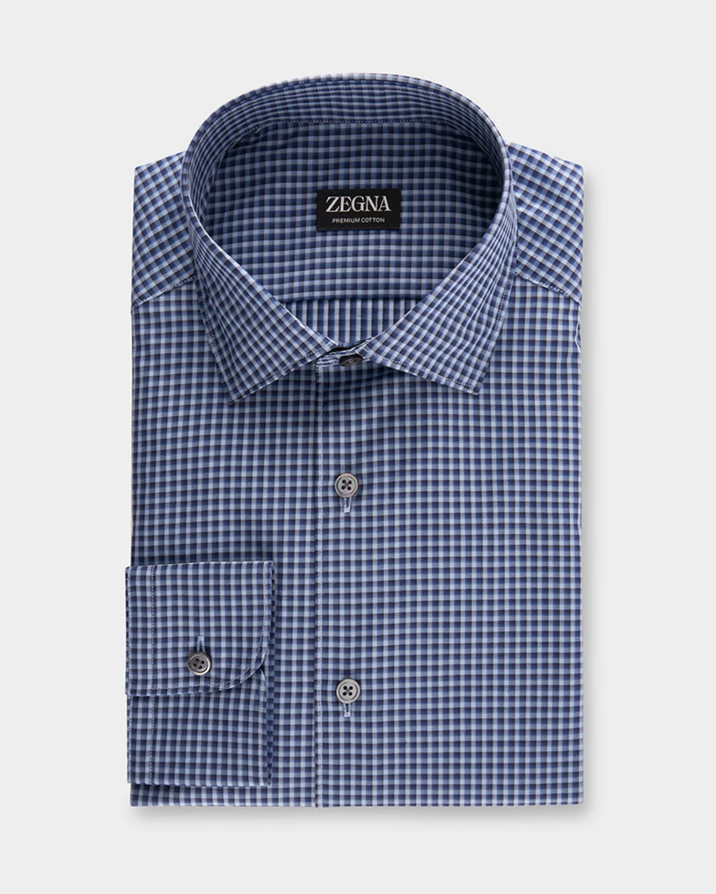 Blue Check Premium Cotton Shirt