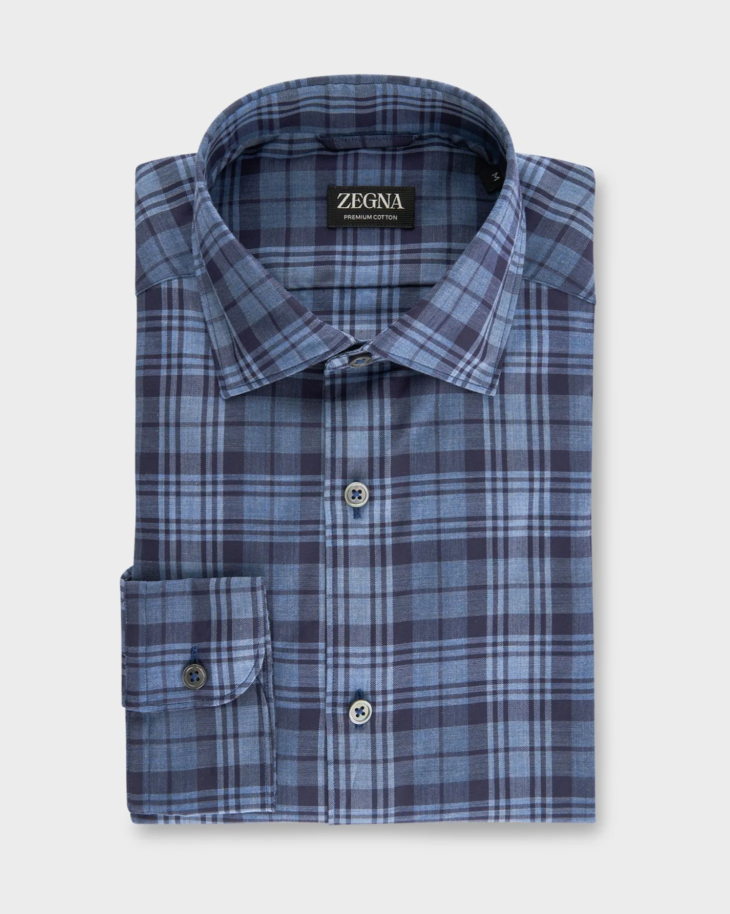 Blue Check Premium Cotton Shirt