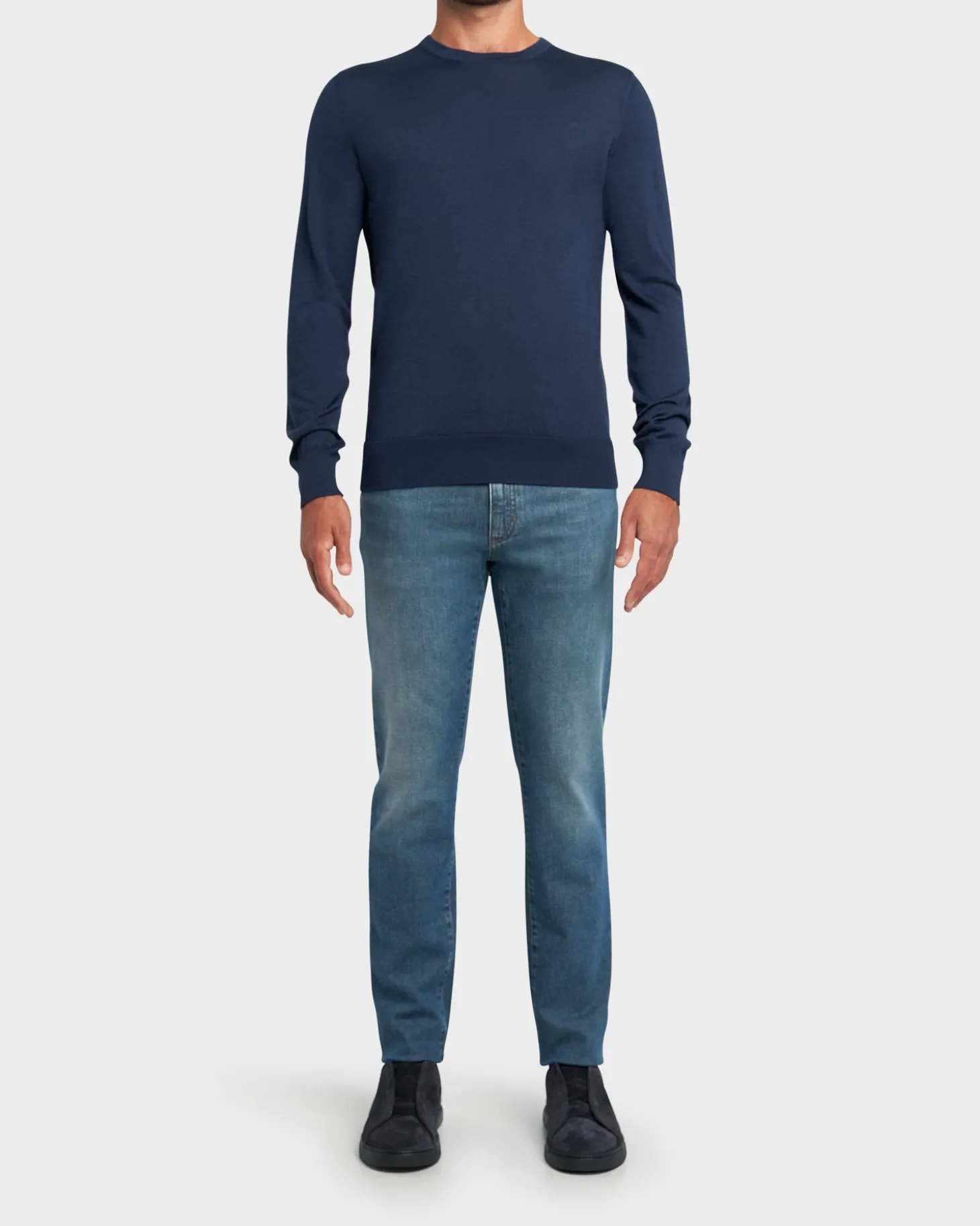 Blue Cotton Slim Fit City Jeans