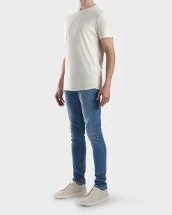Blue Denim Five Pocket Slim Fit Jeans