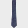 Blue Etch Pattern Cotton Tie