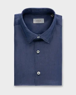 Blue Lyocell Denim Shirt