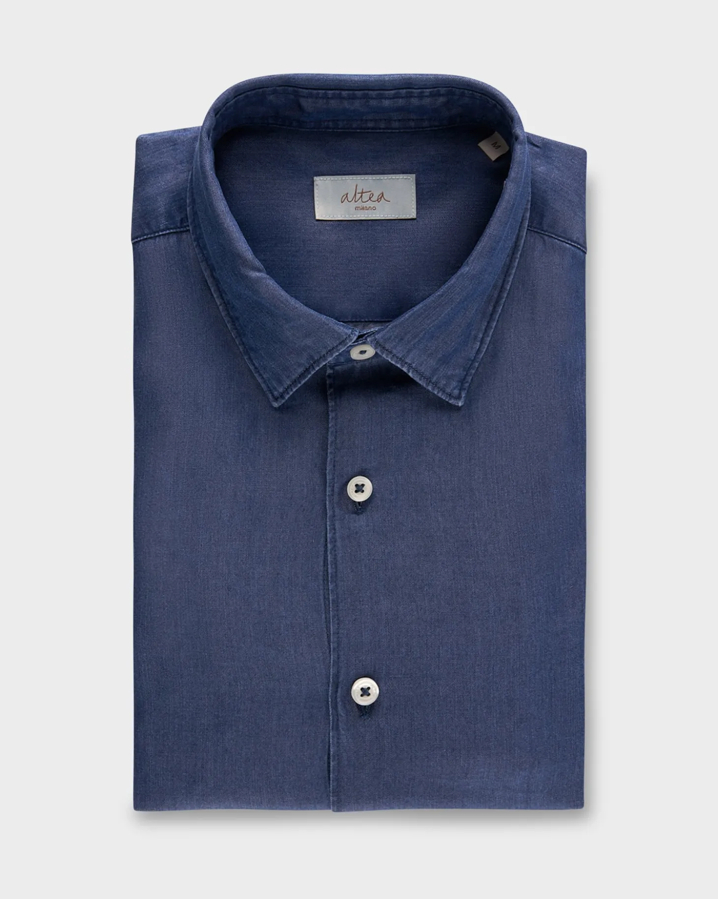 Blue Lyocell Denim Shirt