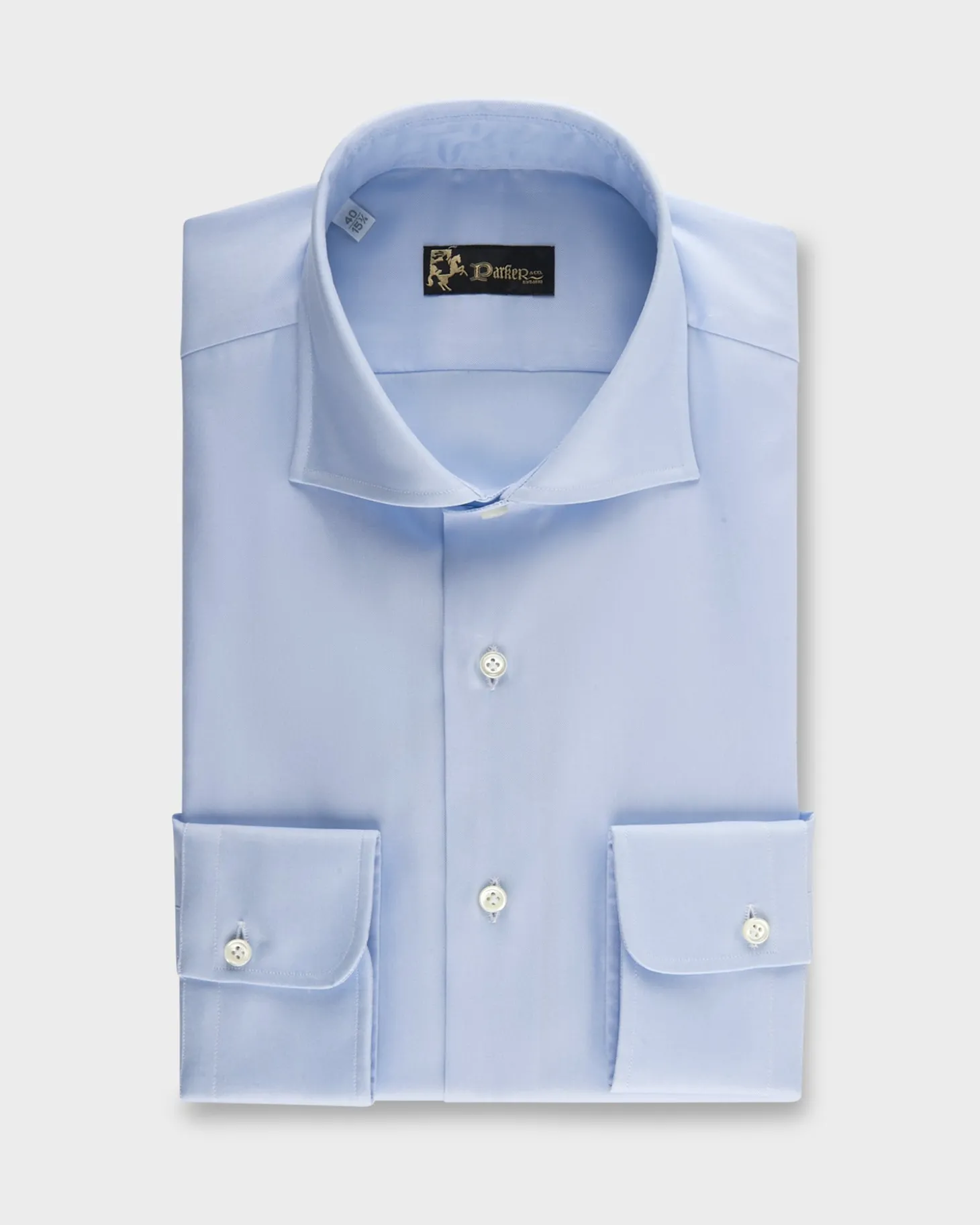 Blue Micro Oxford Cotton Shirt