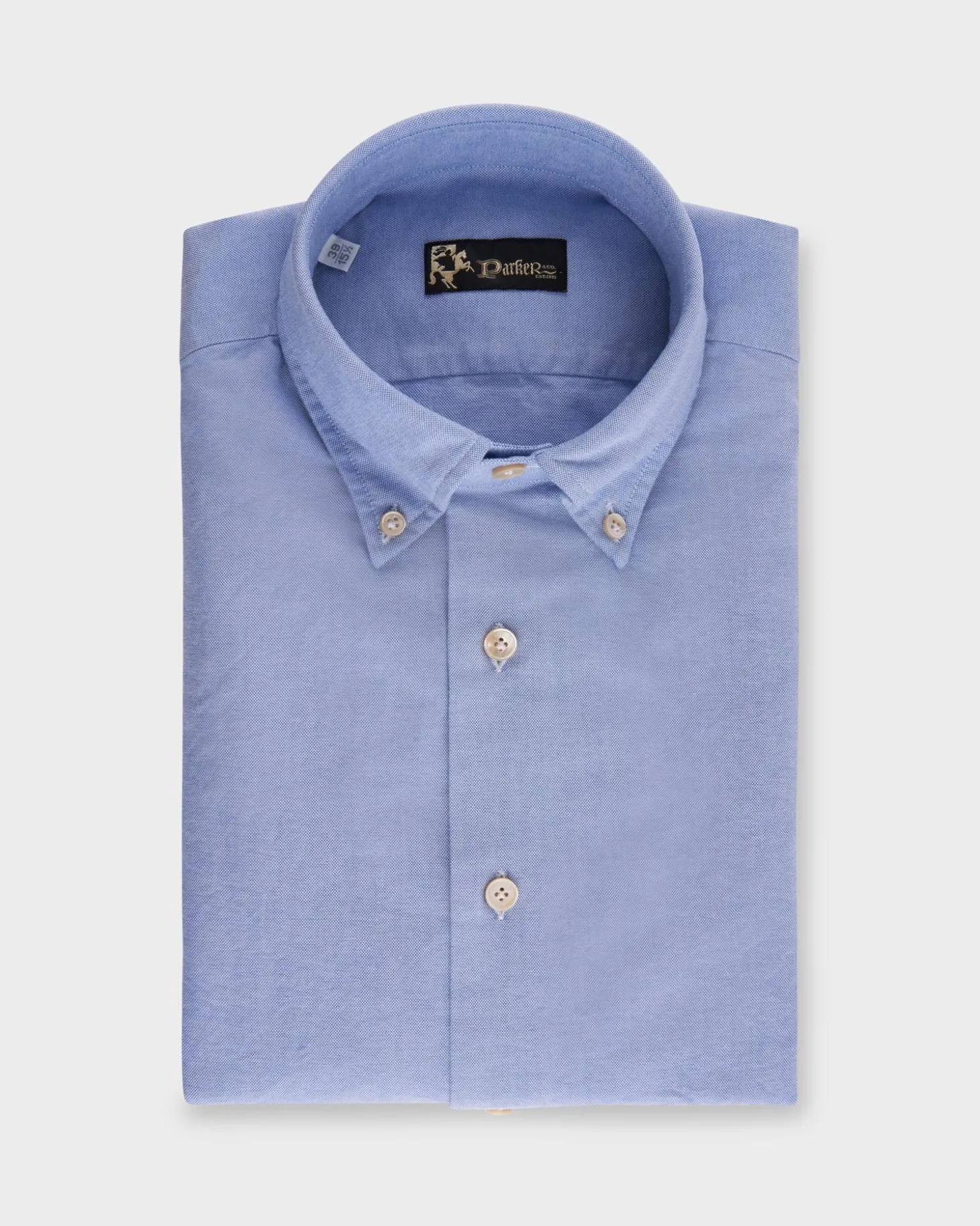 Blue Microweave Cotton Shirt
