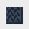 Blue Paisley Silk Pocket Square