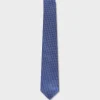 Blue Silk Jacquard Tie