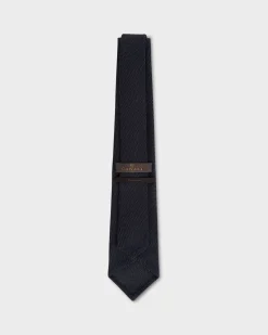 Blue Silk Mesh Couture Tie