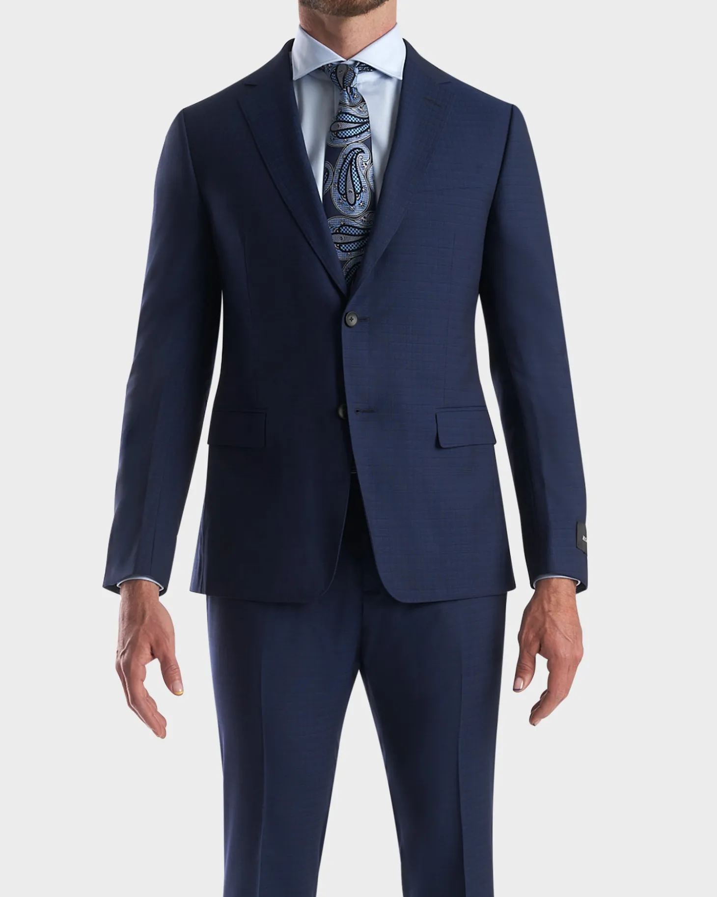 Blue Slim Fit High Performance Wool Suit