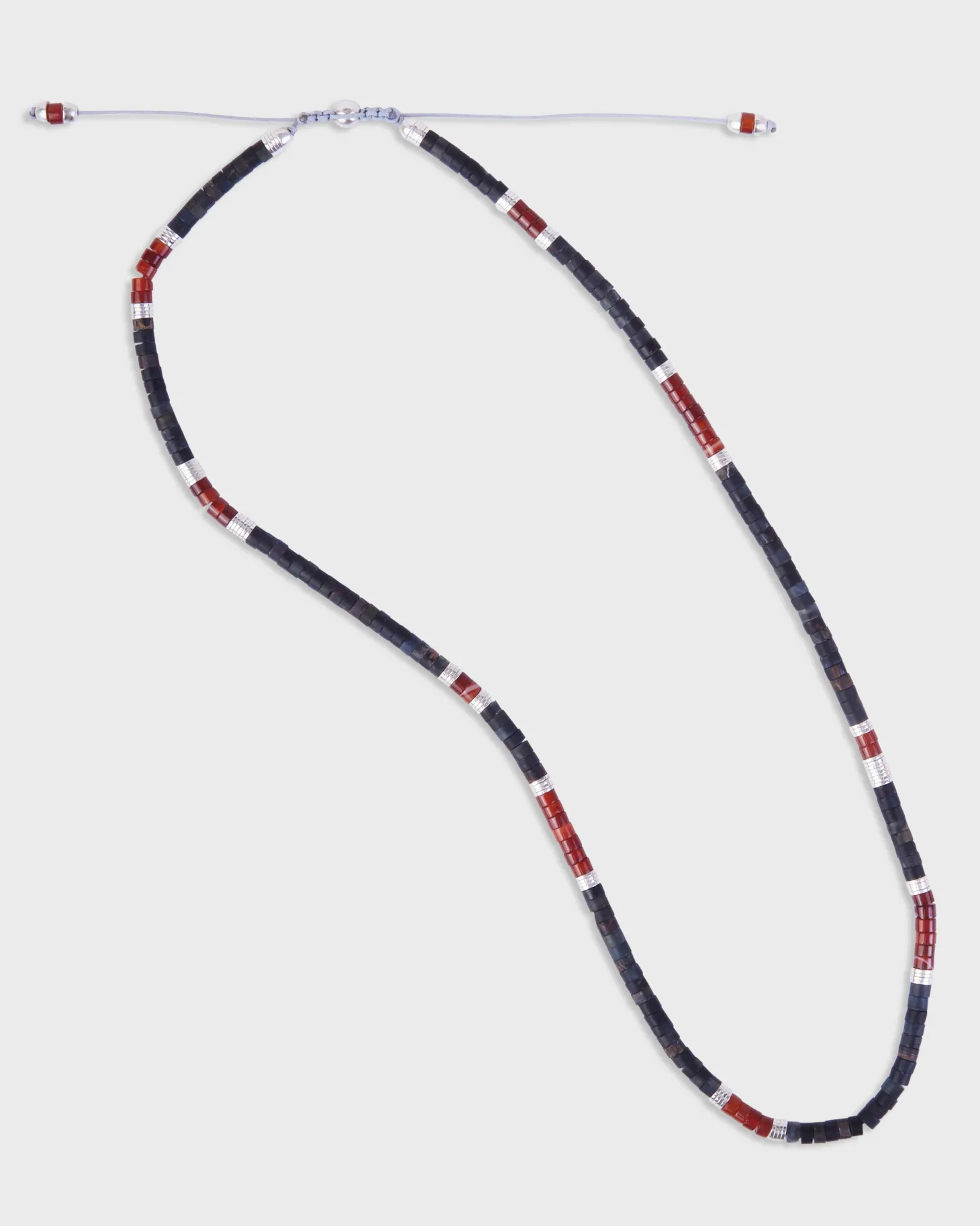 Blue Tiger Eye Sterling Silver Sonoran Necklace