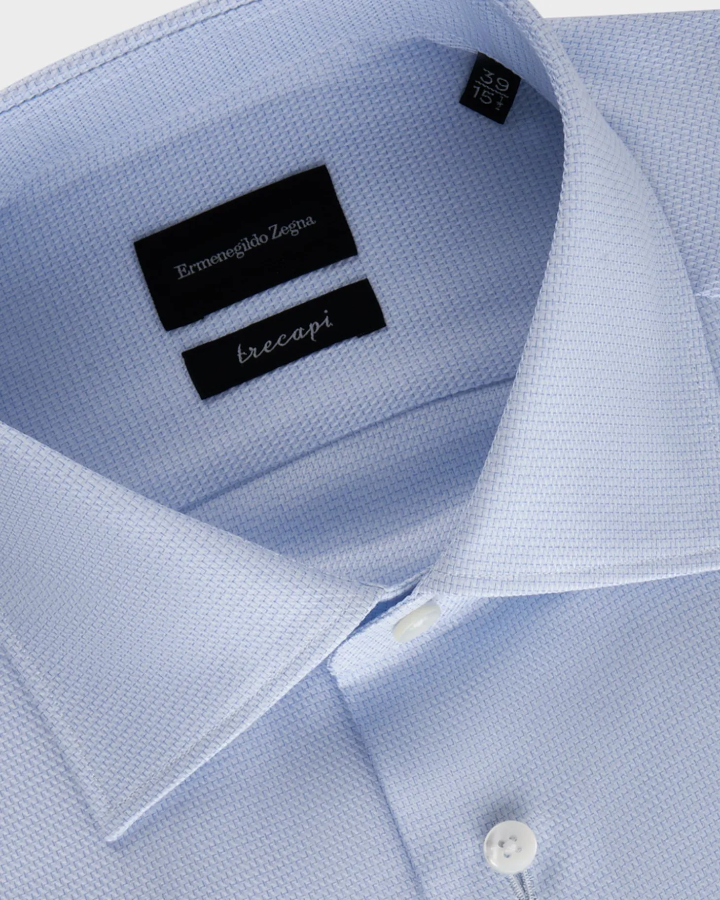 Blue Trecapi Cotton Shirt