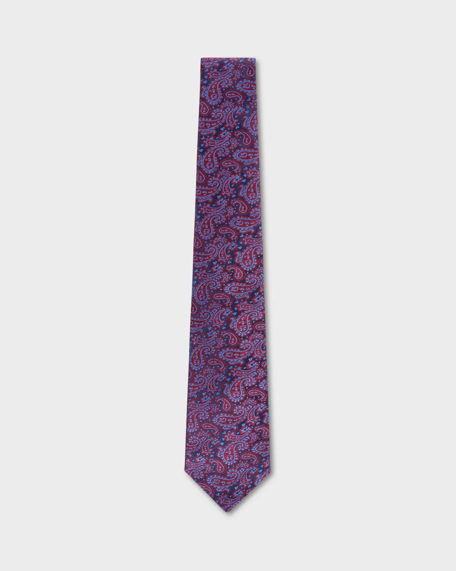 Blue With Red Paisley Tie