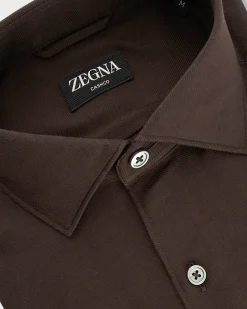 Brown Cashco Cashmere Cotton Shirt