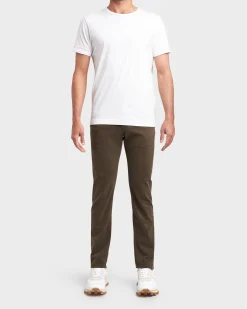 Brown Lightweight Cotton Stretch Trousers