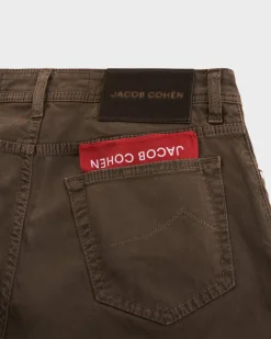 Brown Lightweight Cotton Stretch Trousers