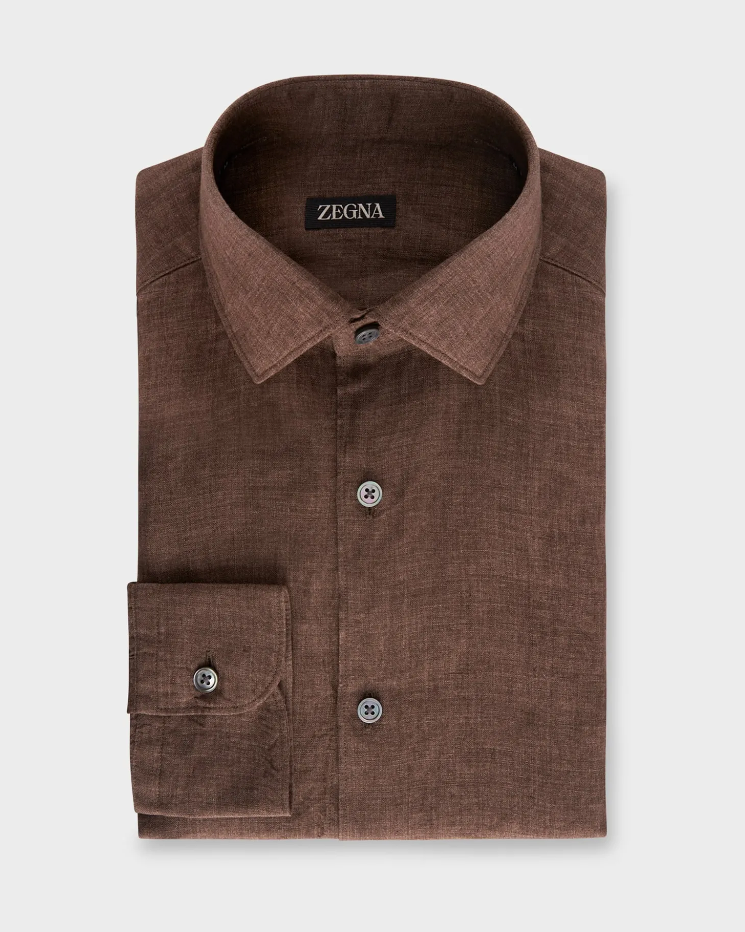 Brown Linen Shirt