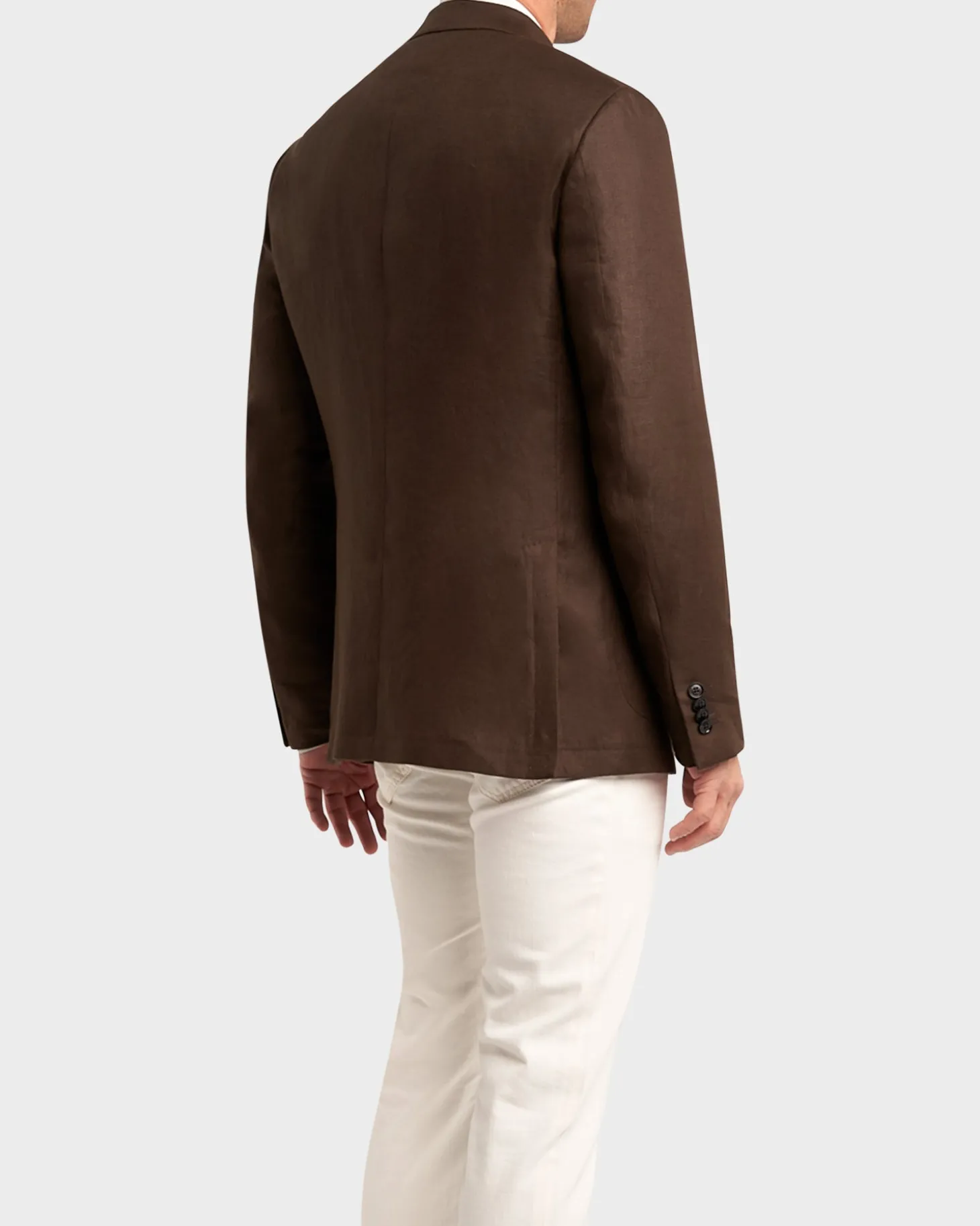Brown Linen Sports Jacket