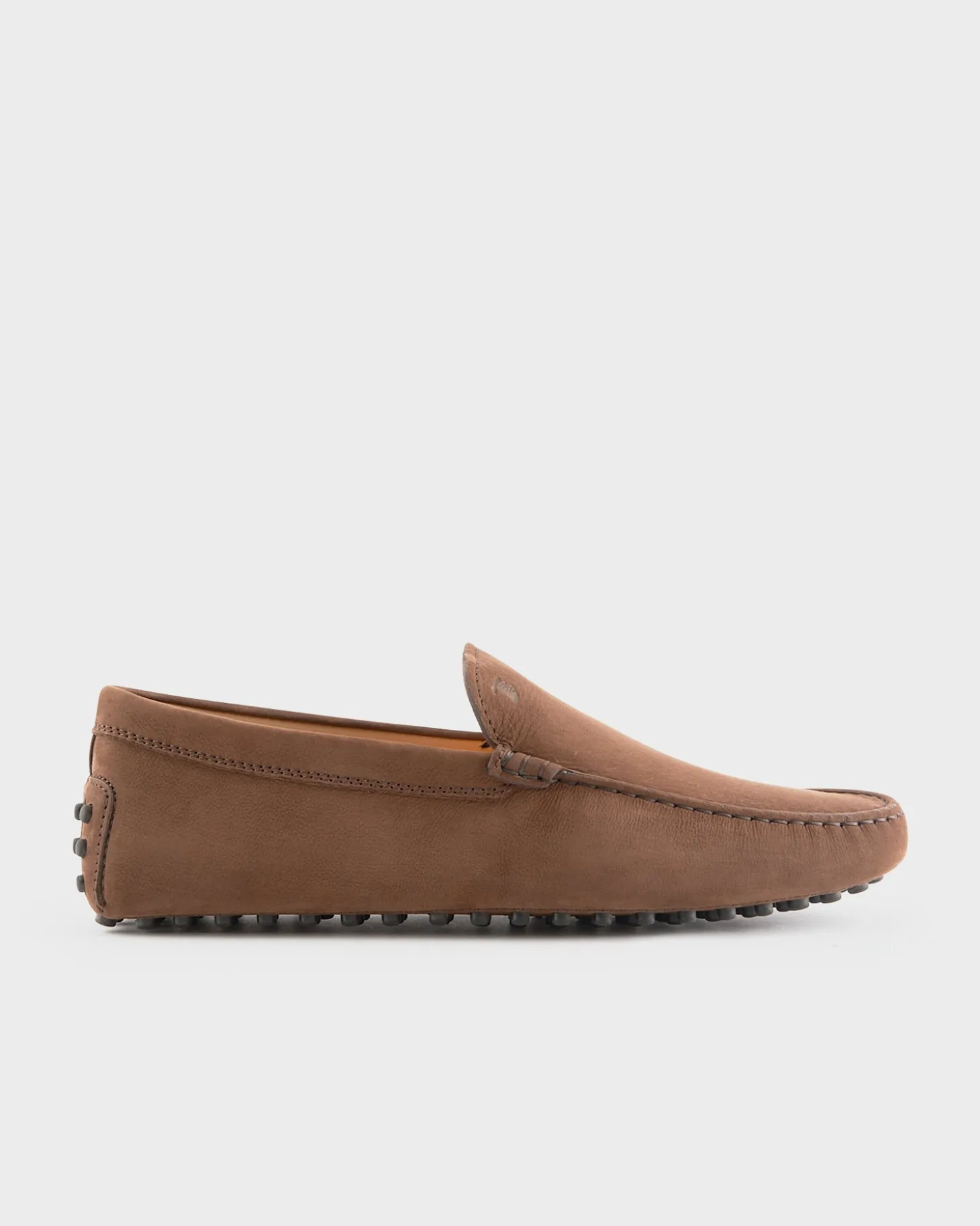 Brown Nubuck Gommino Driving Shoes