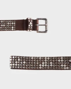 Brown Studded Belt