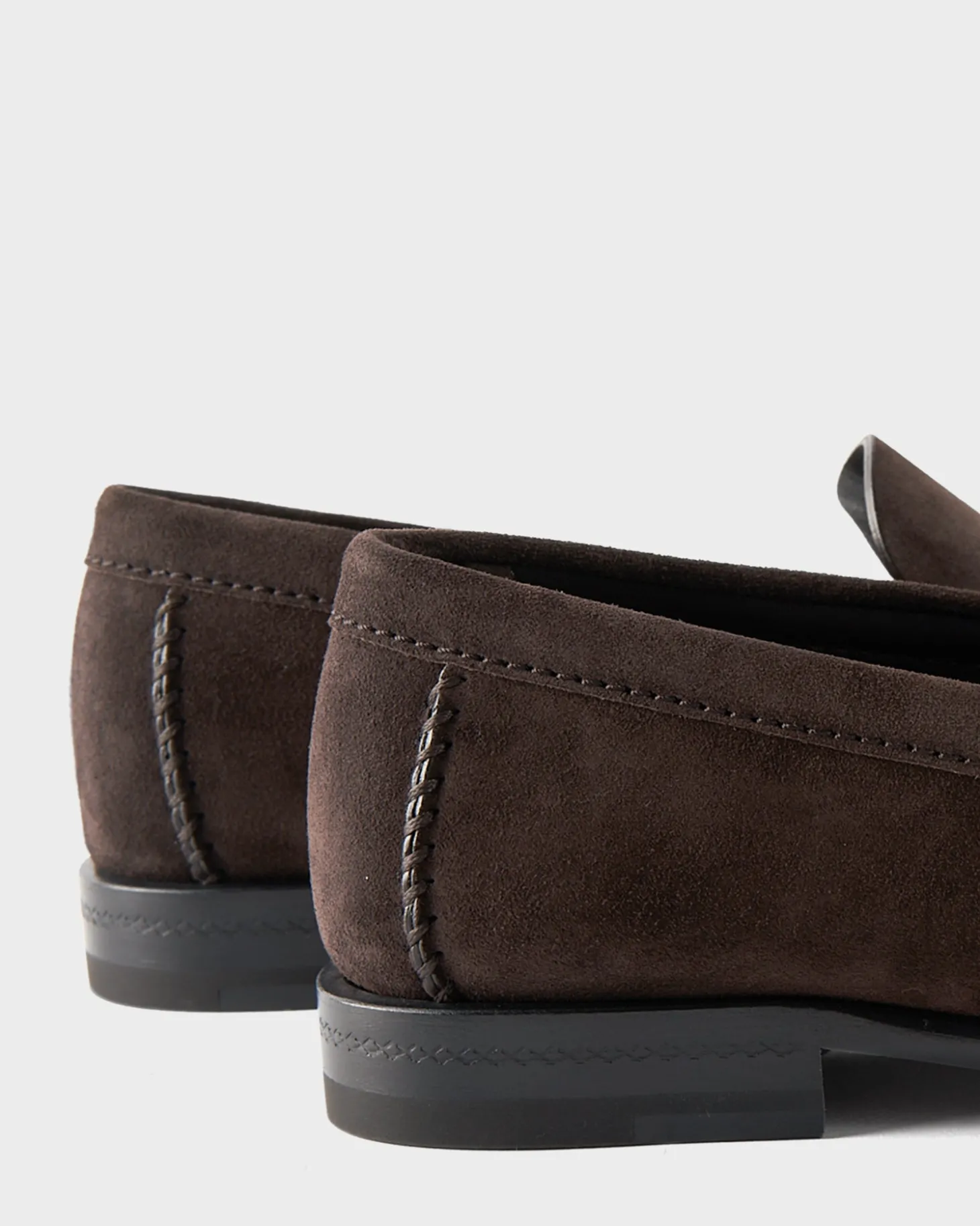 Brown Suede Boston Moccasins