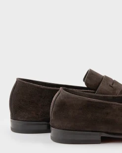 Brown Suede L'Asola Loafers