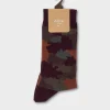 Burgundy Camo Socks