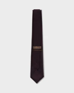 Burgundy Silk Gauze Tie