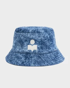 Chapeau Haleyh Dyed Denim Bucket Hat