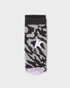 Coffee Bean And Ice Animal Print Socks