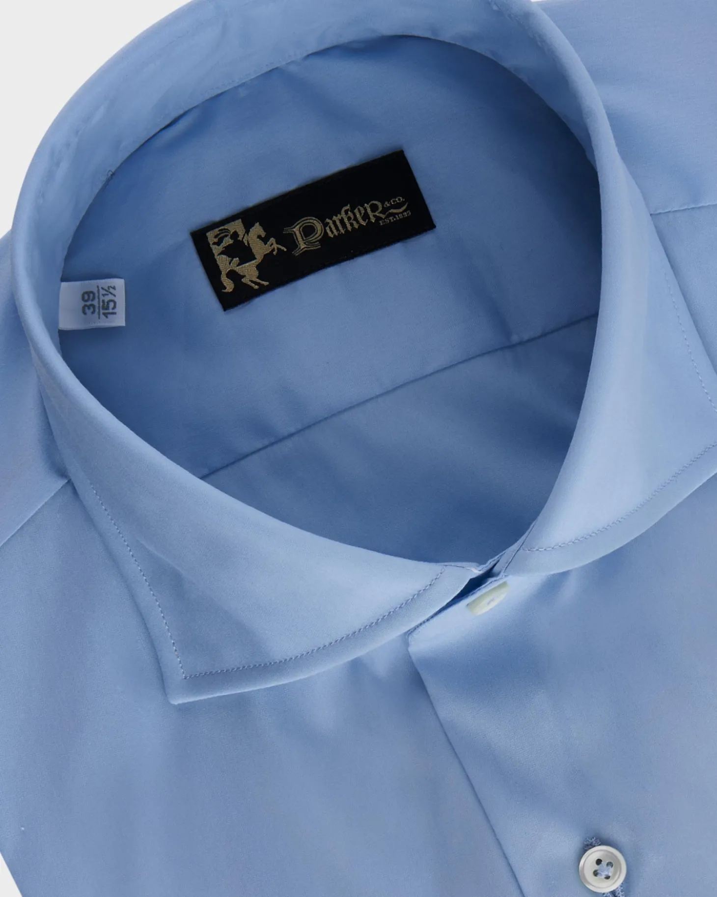 Crystal Blue Cotton Stretch Shirt