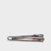 Cut Out Silver Tie Clip