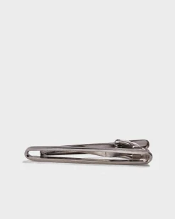Cut Out Silver Tie Clip