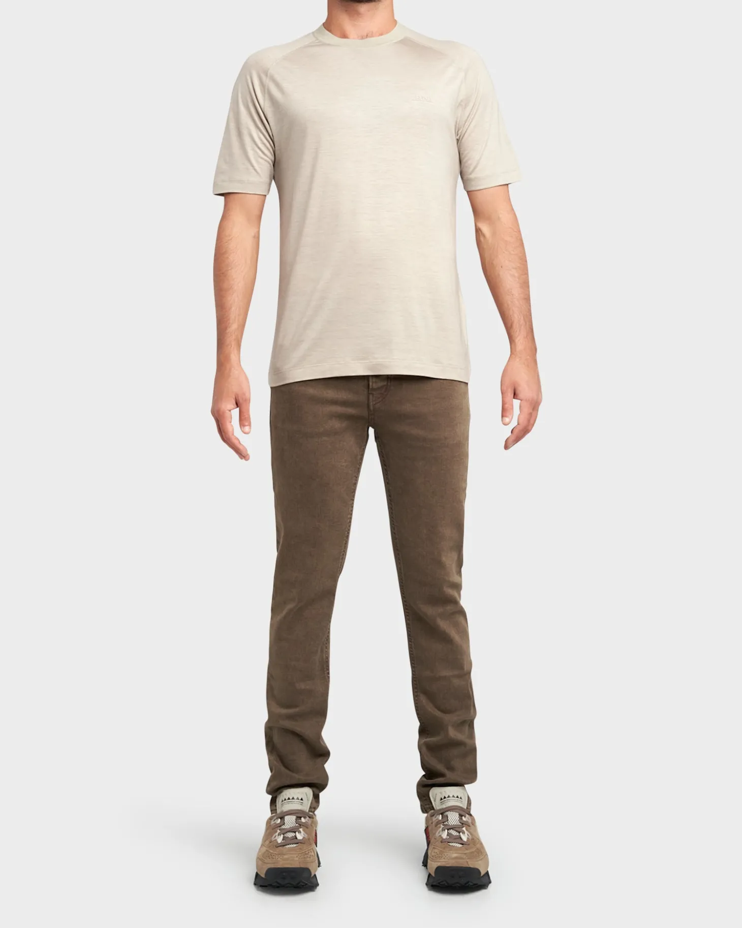 Dark Beige Cleveland Crop Jeans