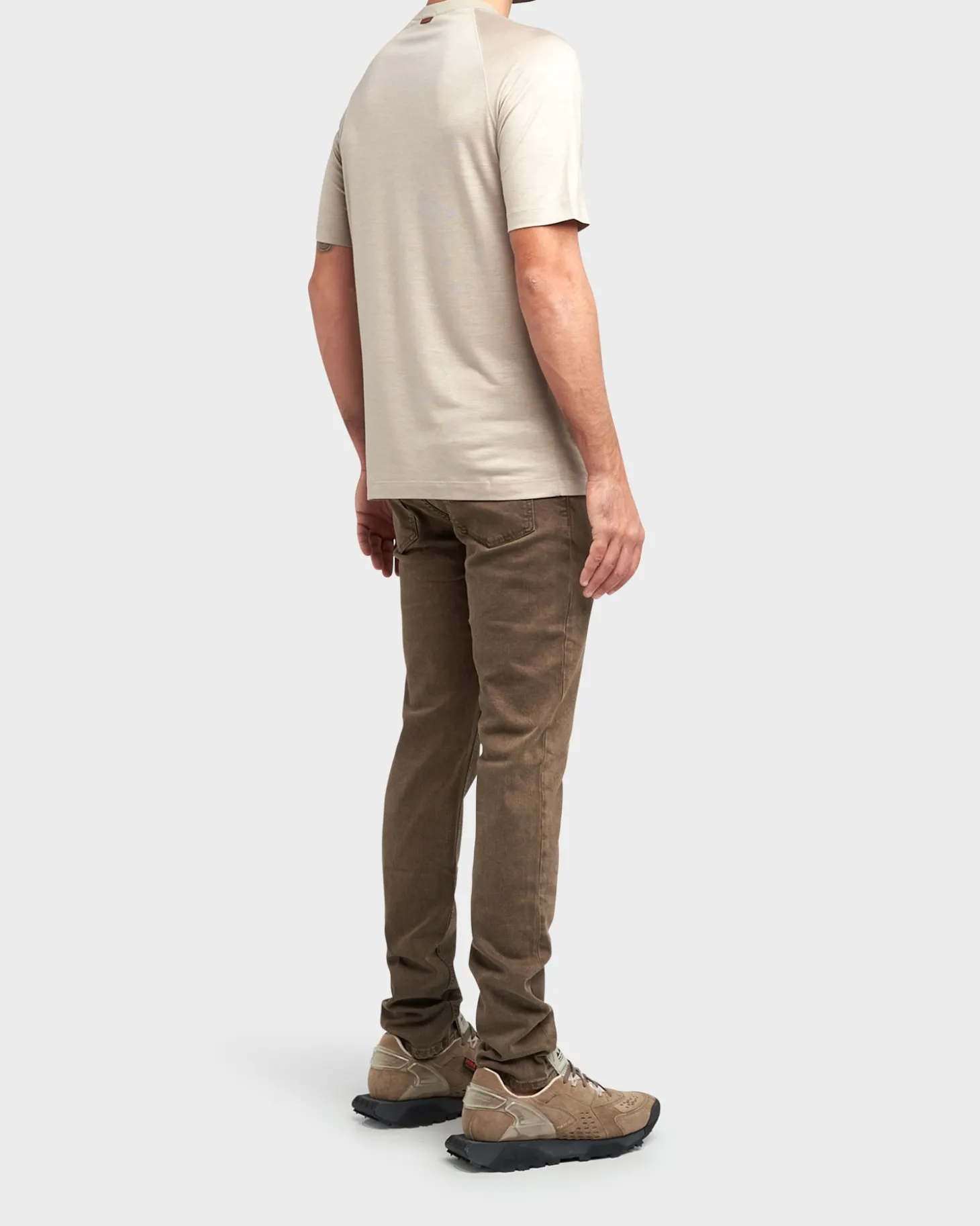 Dark Beige Cleveland Crop Jeans