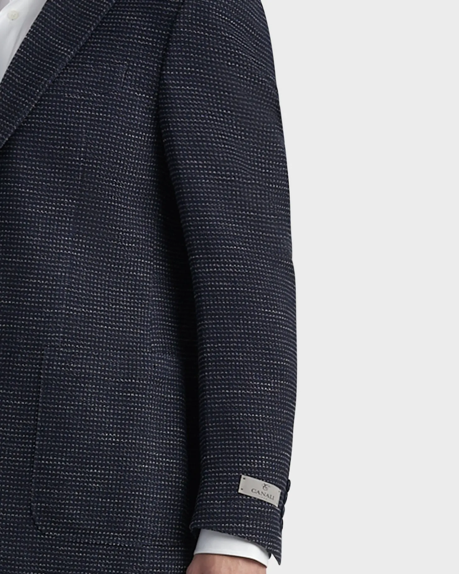 Dark Blue Cotton Stretch Sports Jacket