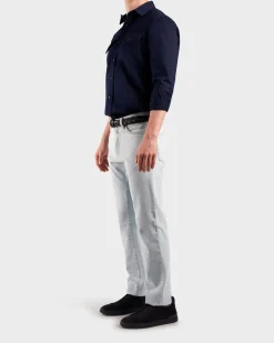 Dark Blue Denim Cotton Overshirt