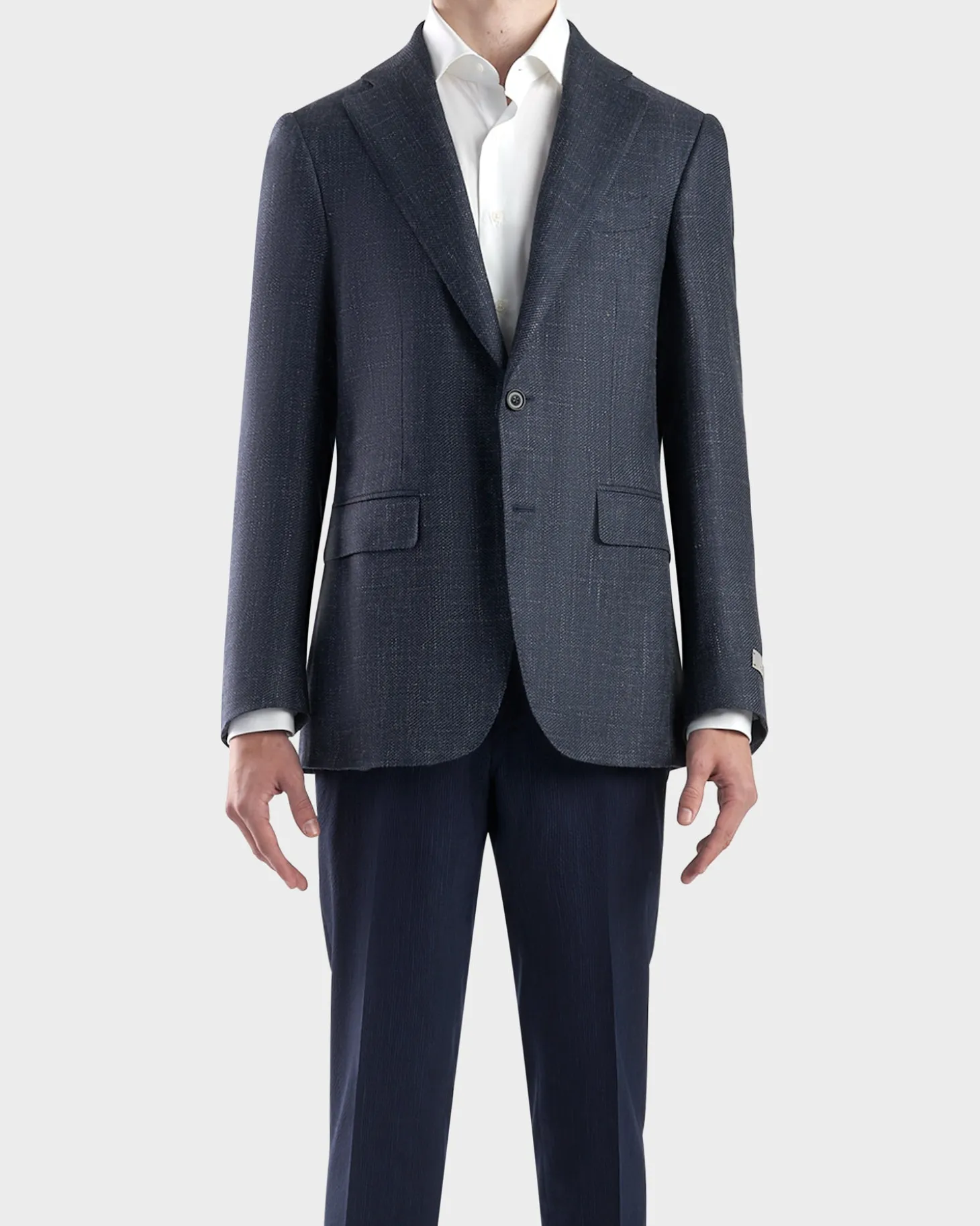 Dark Blue Exclusive Cashmere Silk Sports Jacket