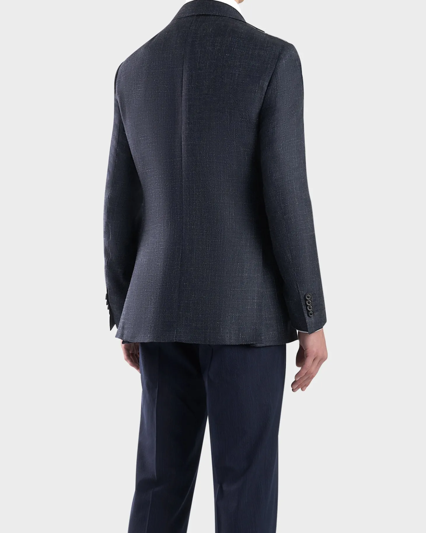 Dark Blue Exclusive Cashmere Silk Sports Jacket