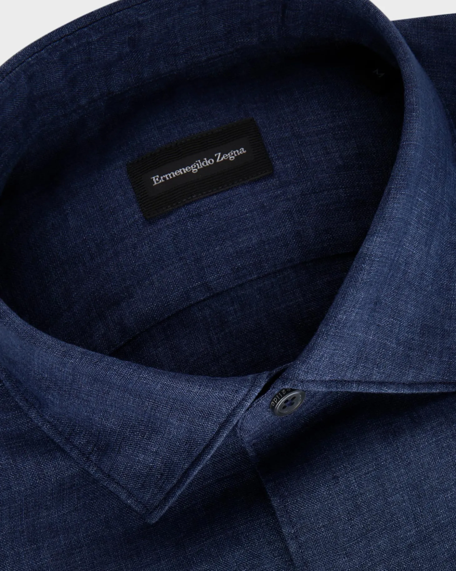 Dark Blue Linen Shirt