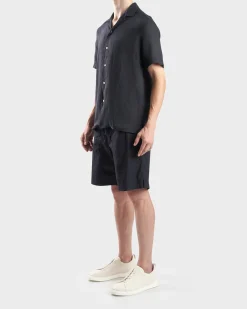 Dark Blue Linen Shirt