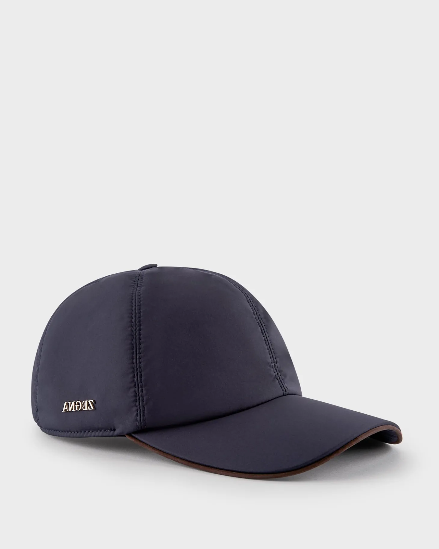 Dark Blue Nylon Baseball Cap