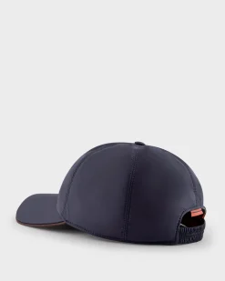 Dark Blue Nylon Baseball Cap