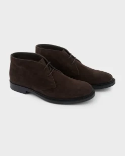 Dark Brown Suede Desert Boots