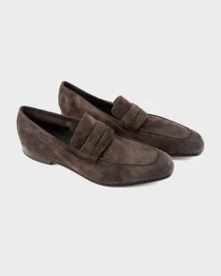 Dark Brown Suede L'Asola Moccasins