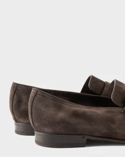 Dark Brown Suede L'Asola Moccasins