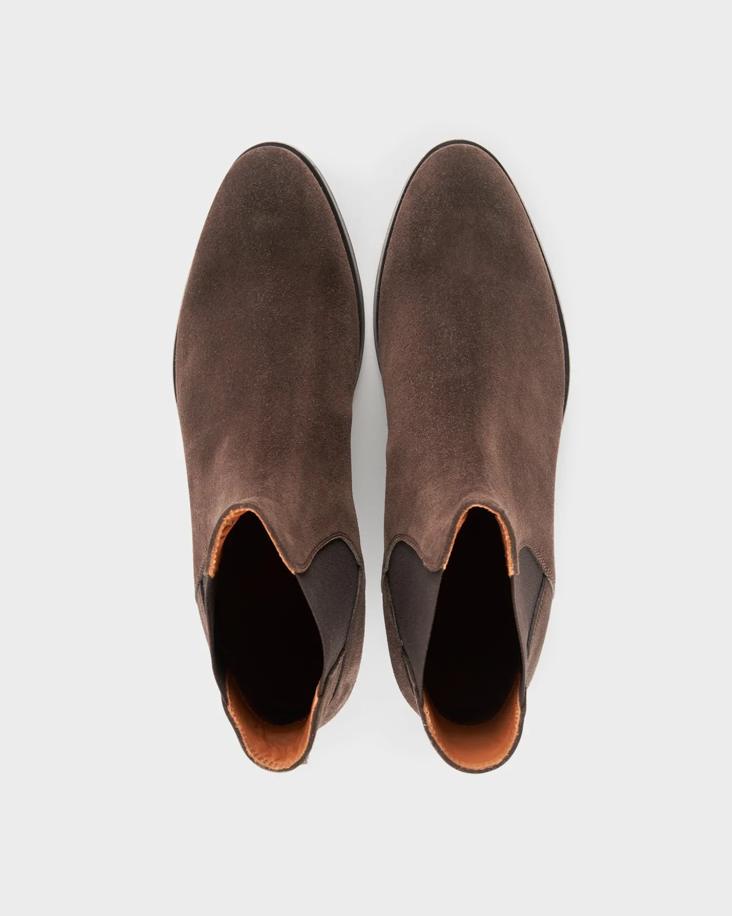 Dark Brown Suede Vienna Chelsea Boots