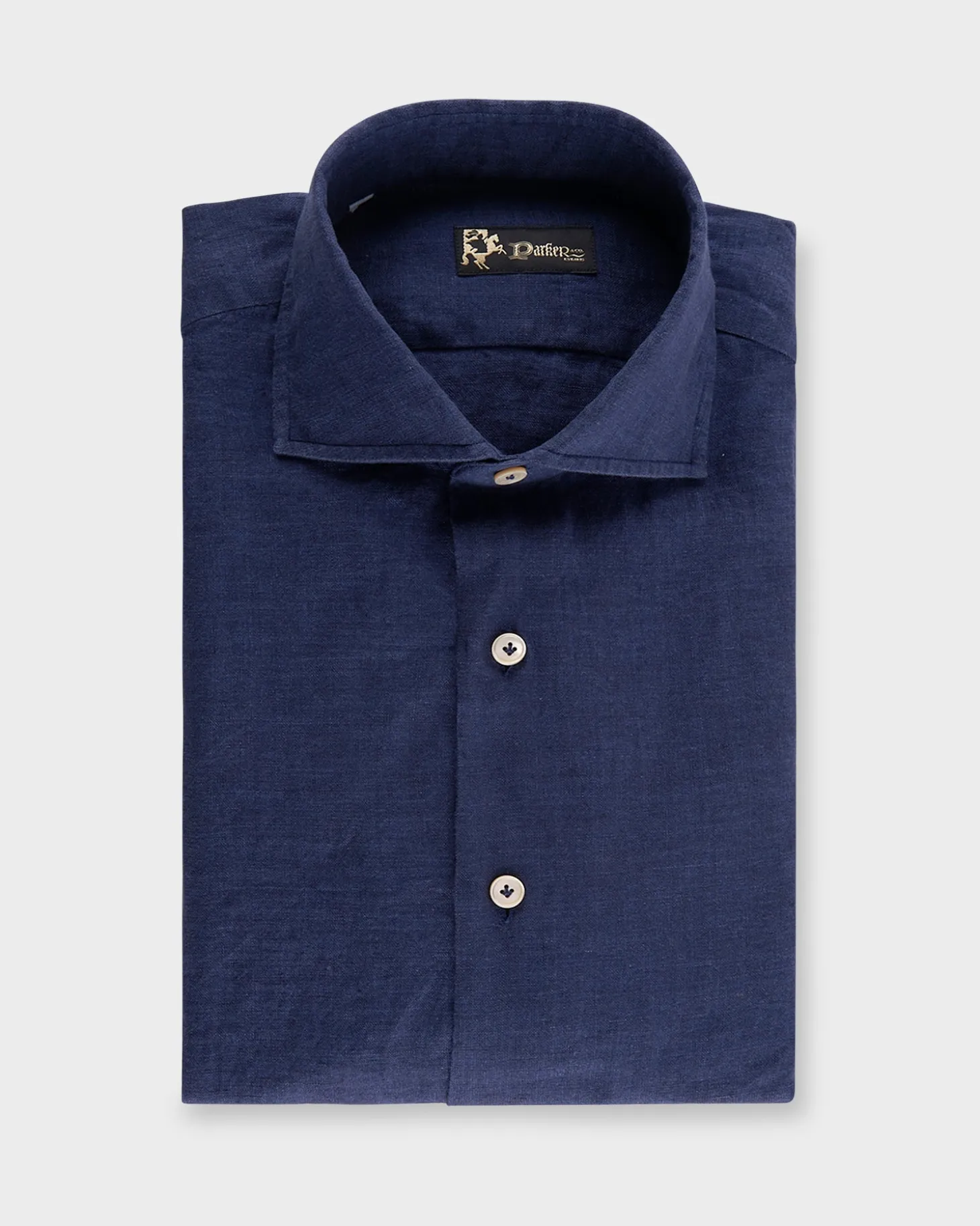 Dark Indigo Washed Linen Shirt