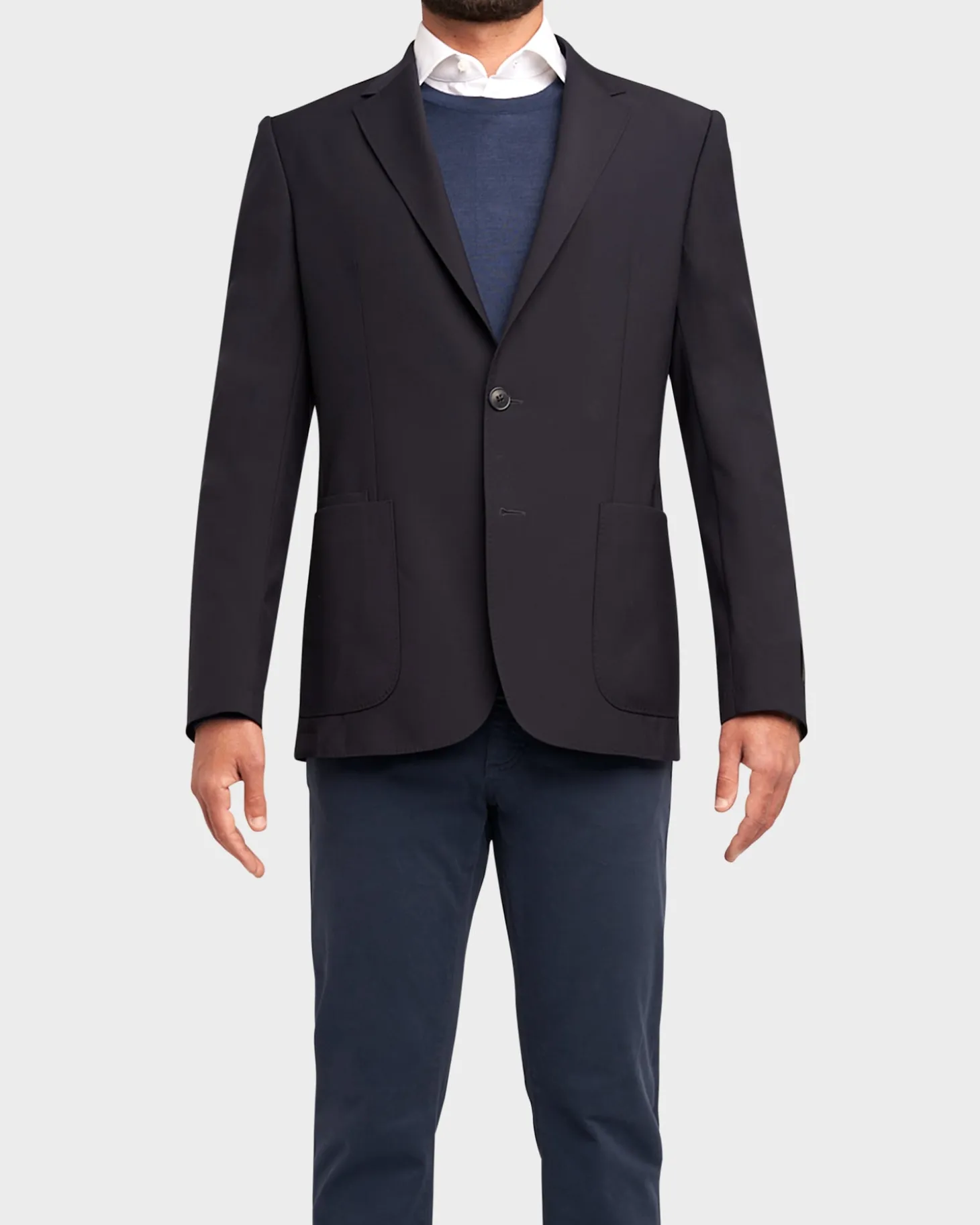 Dark Midnight Techmerino Wool Blazer